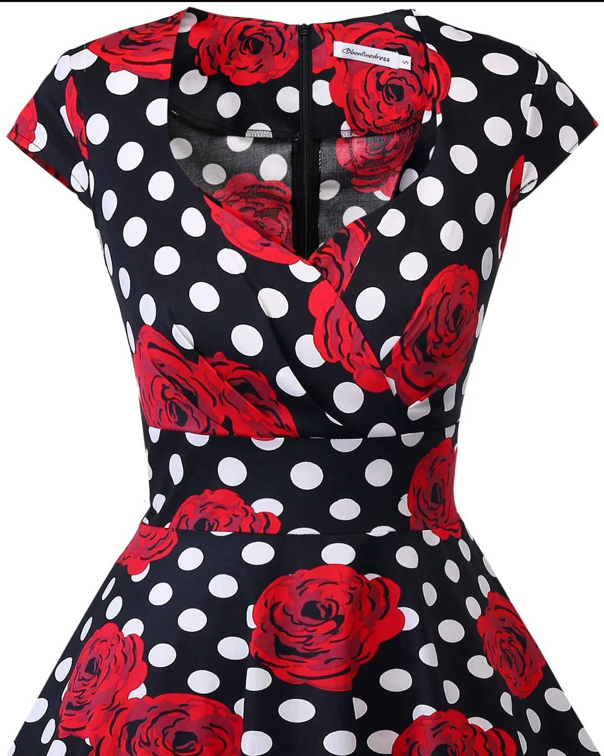 Bbonlinedress Women Short 1950s Retro Vintage Cocktail Party Swing Dresses