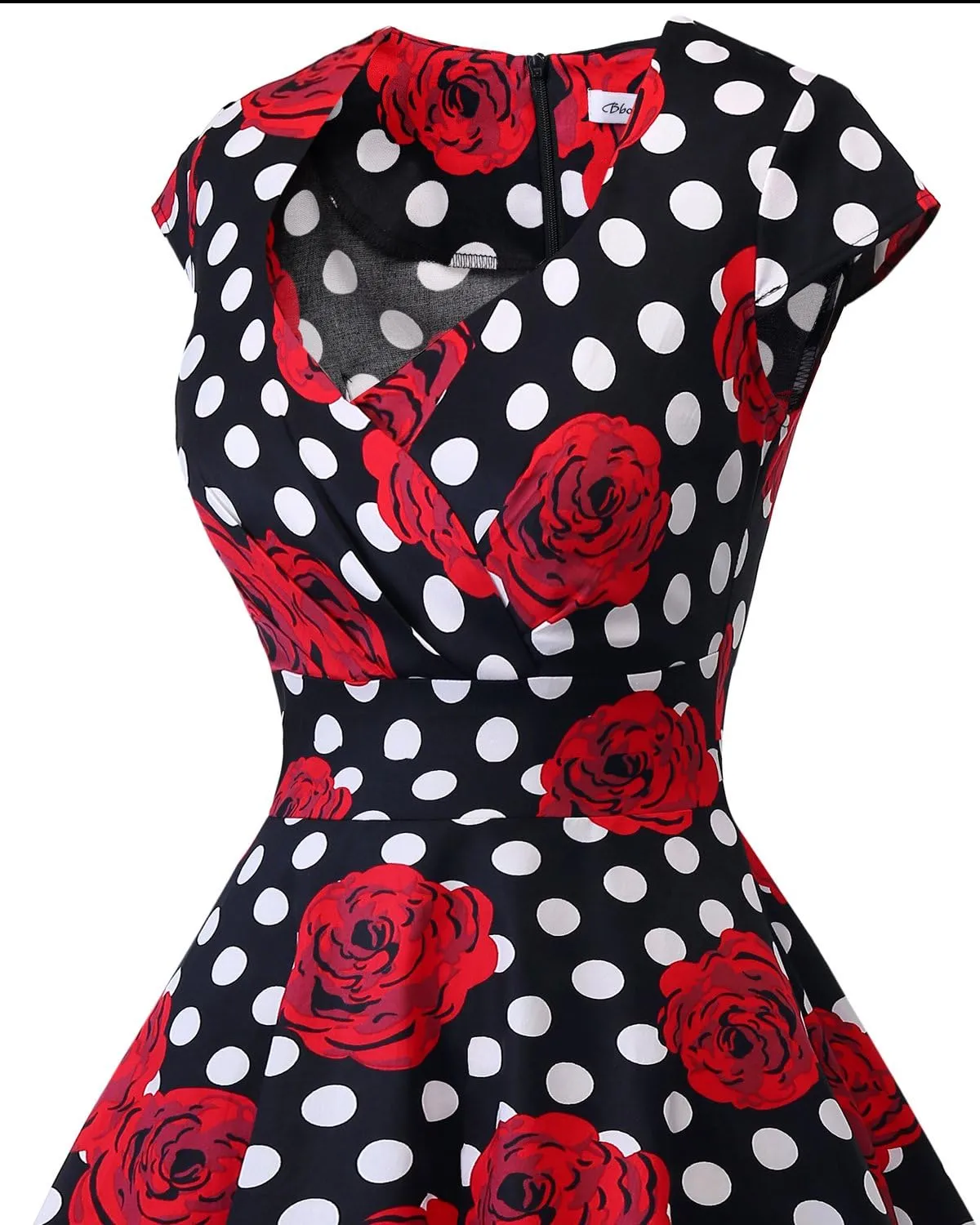 Bbonlinedress Women Short 1950s Retro Vintage Cocktail Party Swing Dresses