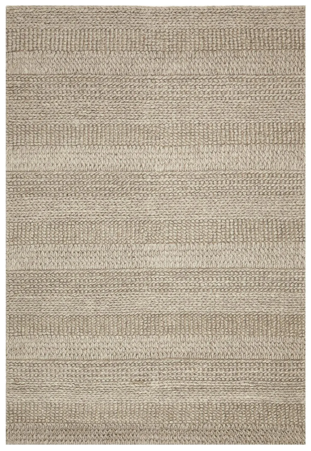 Hand Made Paras Grey Felted Wool Rug