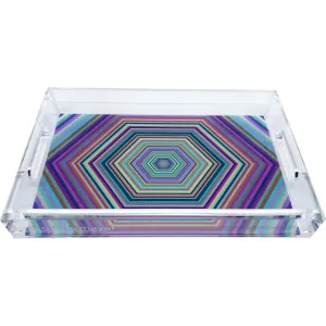 HEX DYLAN ACRYLIC VANITY TRAY 12.25X7.75