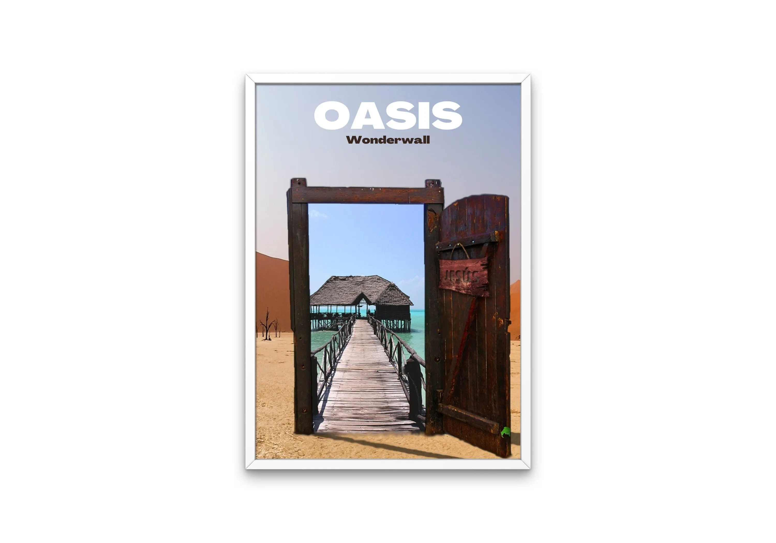 Oasis Poster INSTANT DOWNLOAD Art Print, Wonderwall, Alternative Rock, Music Wall Decor, Music Poster, 90S Decor, Rock Roll Poster, Album Cover Poster