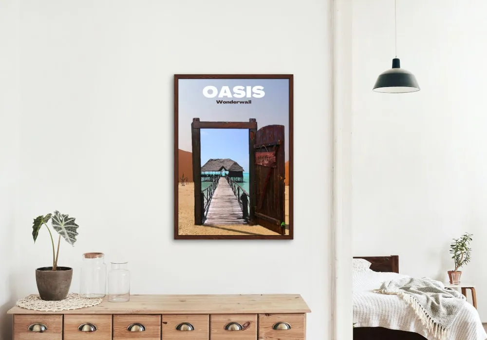 Oasis Poster INSTANT DOWNLOAD Art Print, Wonderwall, Alternative Rock, Music Wall Decor, Music Poster, 90S Decor, Rock Roll Poster, Album Cover Poster