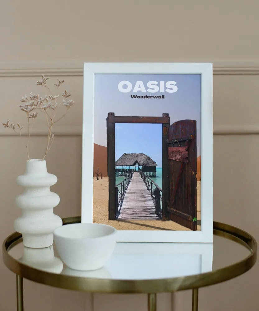 Oasis Poster INSTANT DOWNLOAD Art Print, Wonderwall, Alternative Rock, Music Wall Decor, Music Poster, 90S Decor, Rock Roll Poster, Album Cover Poster