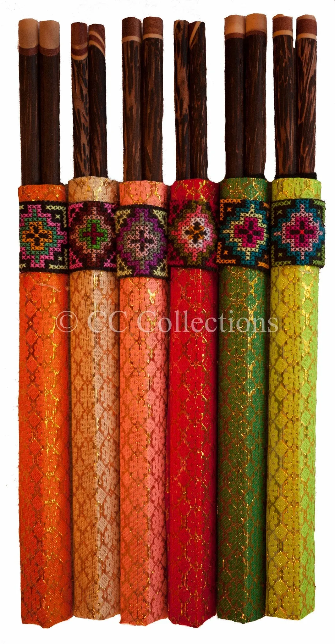 Orential Chopstick 6 Sets with sheath cover