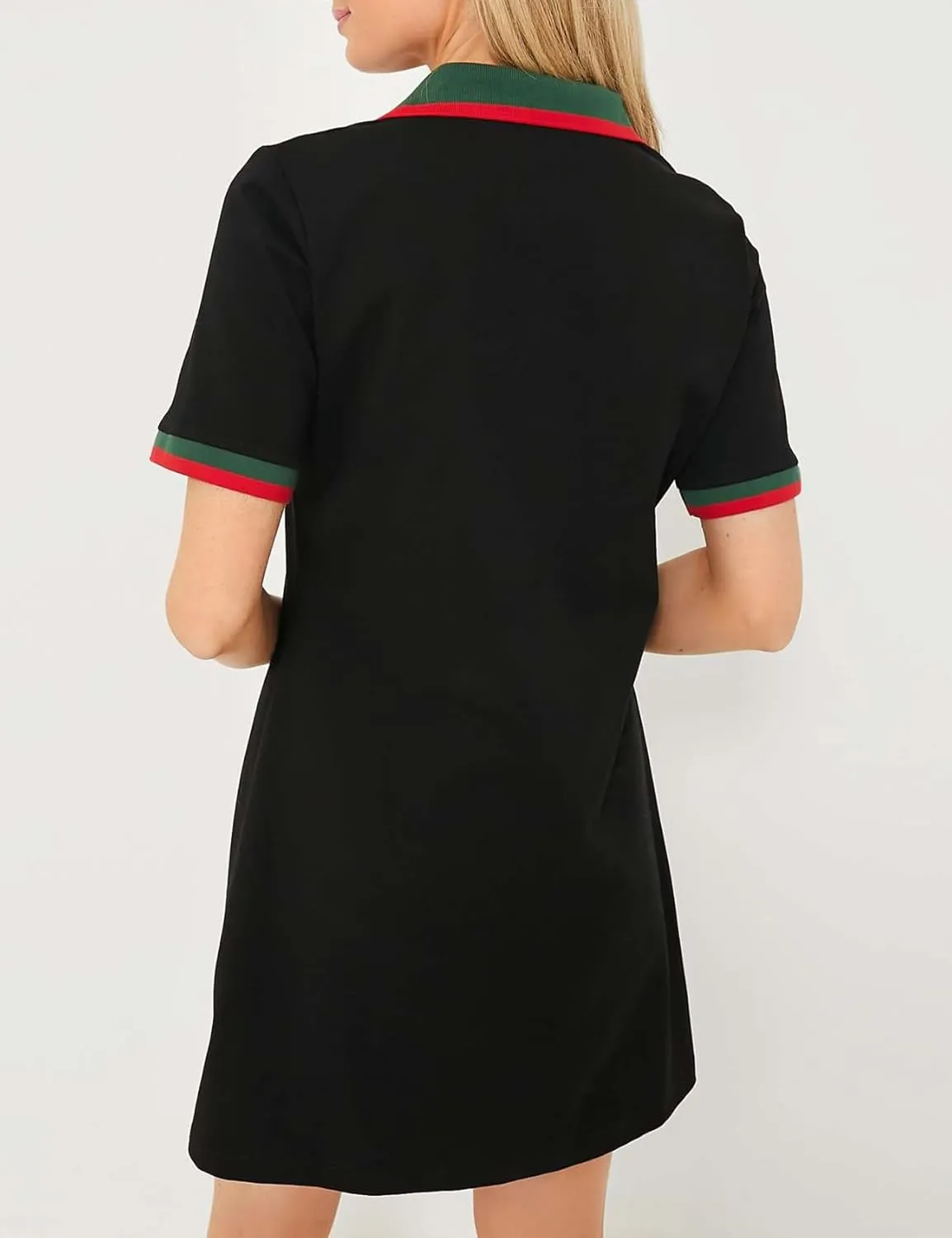 PEHMEA Women's Polo Dress Collared Short Sleeve V Neck Golf Tennis Casual Mini Summer Shirt Dresses with Pockets