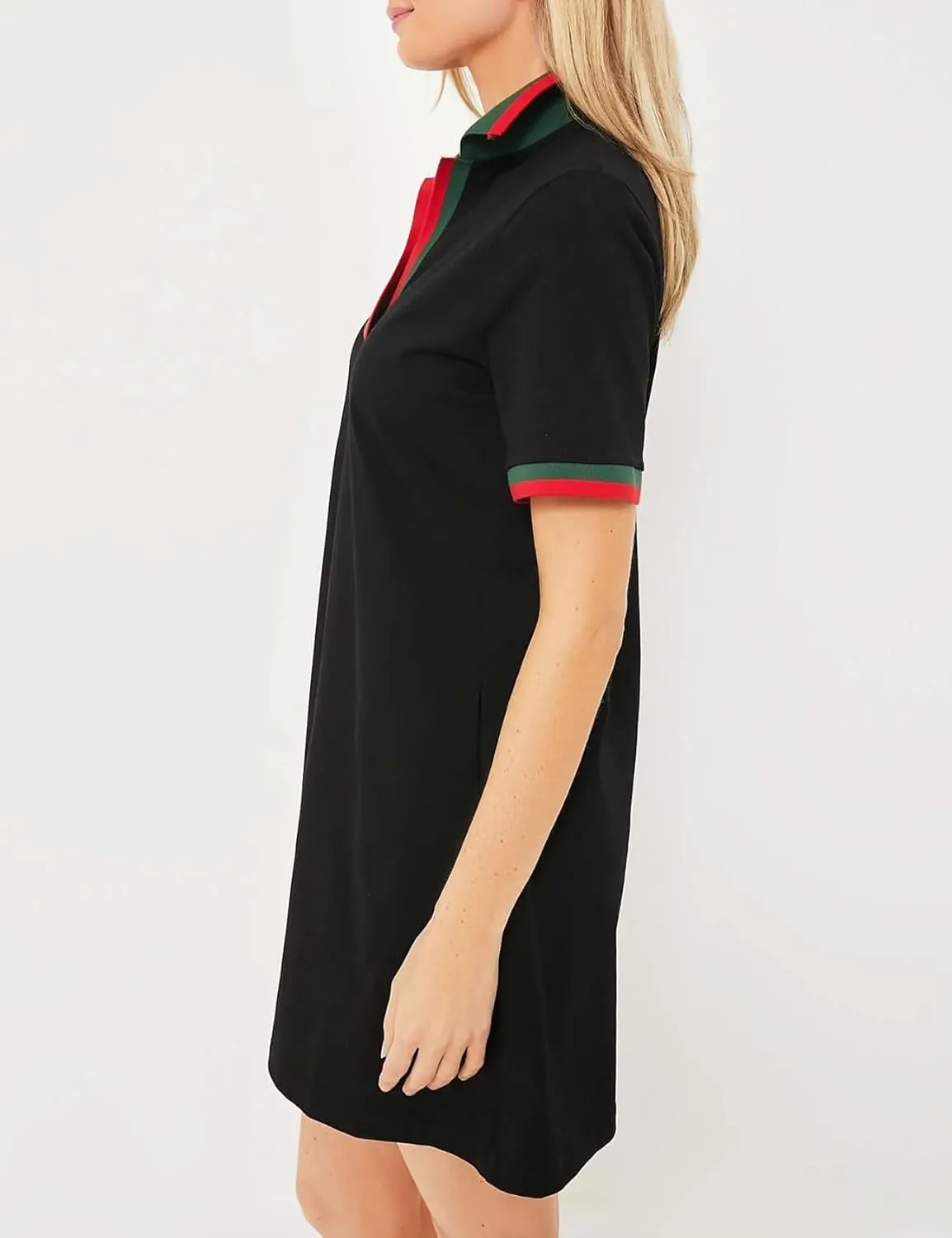 PEHMEA Women's Polo Dress Collared Short Sleeve V Neck Golf Tennis Casual Mini Summer Shirt Dresses with Pockets