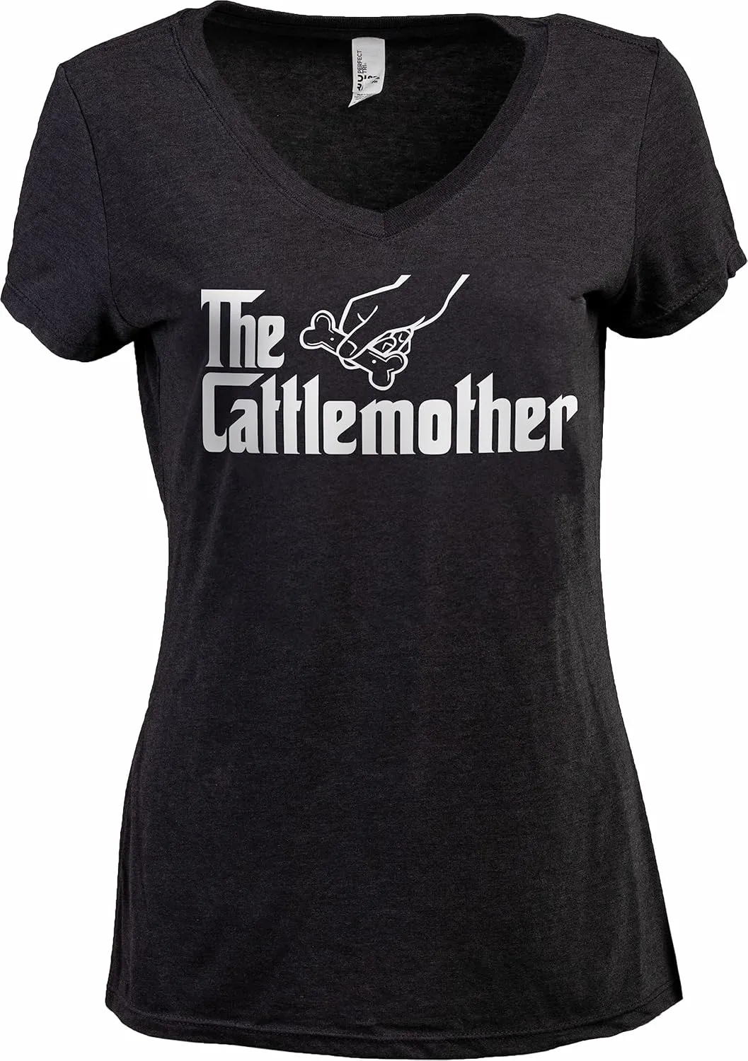 The Dogmother | Funny Cute Dog Mother Mom Owner Pet Doggo Pup Women V-Neck T-Shirt