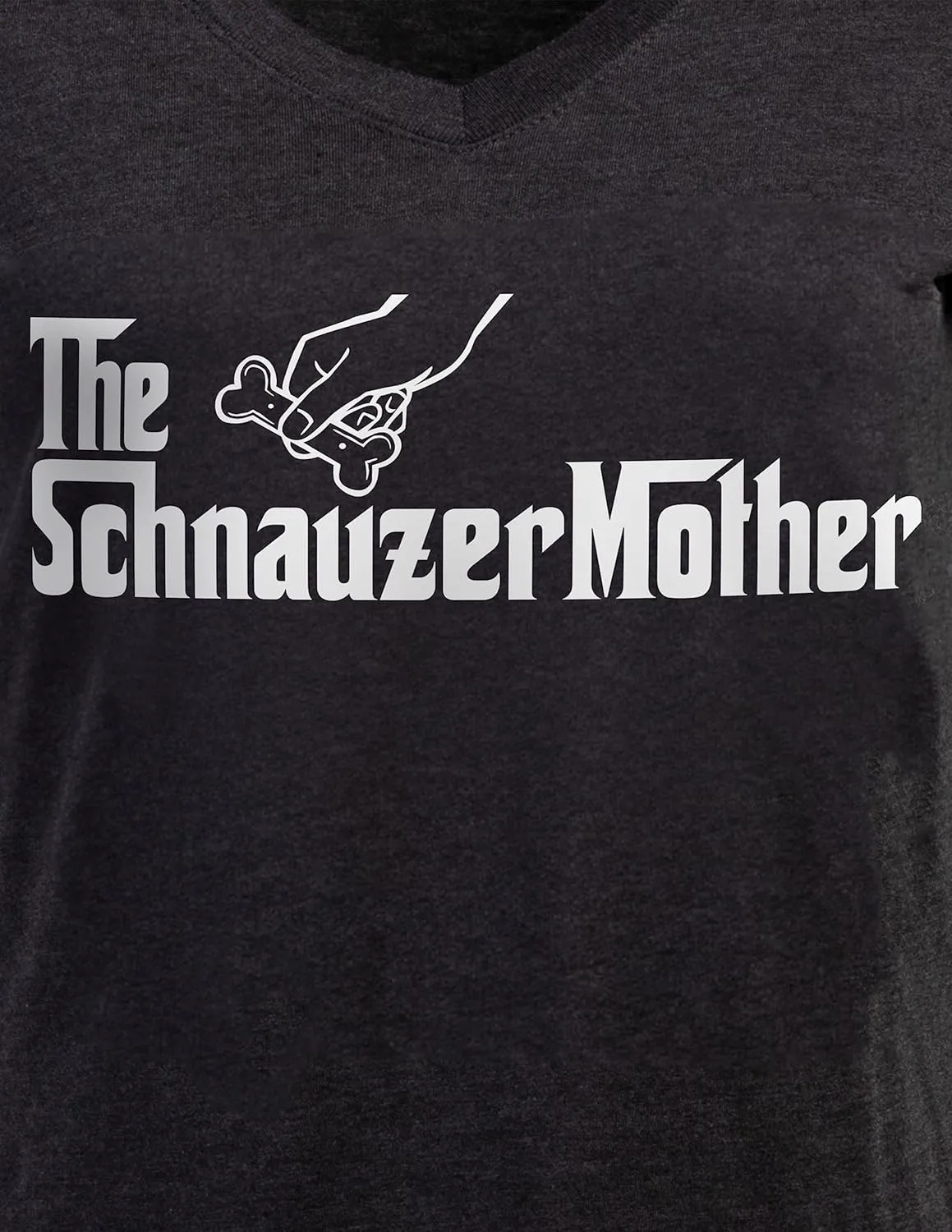 The Dogmother | Funny Cute Dog Mother Mom Owner Pet Doggo Pup Women V-Neck T-Shirt
