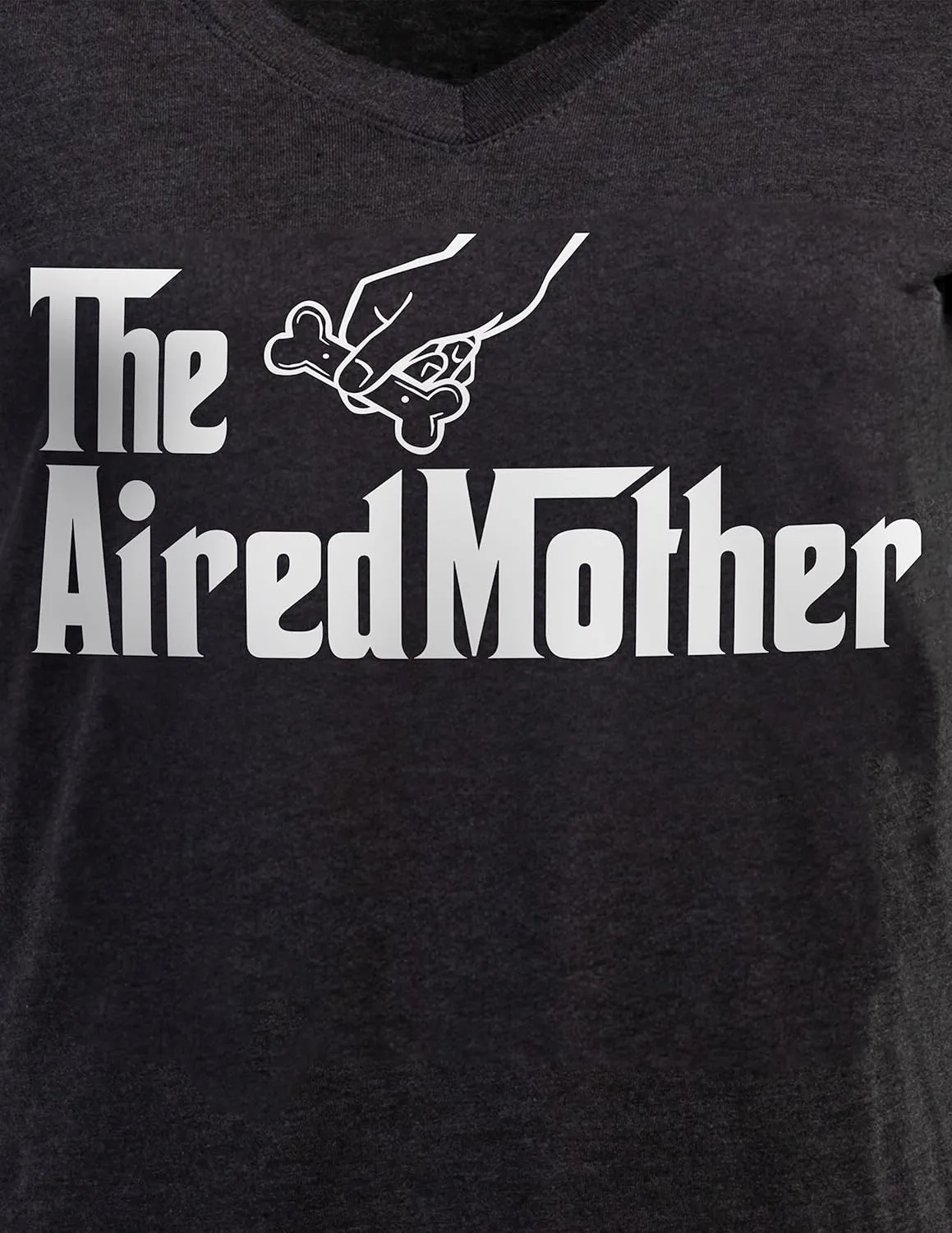 The Dogmother | Funny Cute Dog Mother Mom Owner Pet Doggo Pup Women V-Neck T-Shirt
