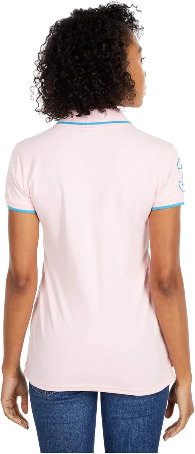 U.S. Polo Assn. Women's Multicolor Pique Polo Shirt